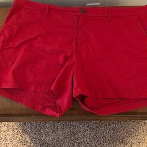 Unworn red Old Navy shorts